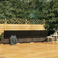 4 Piece Patio Sofa Set with Cushions Poly Rattan Gray A790