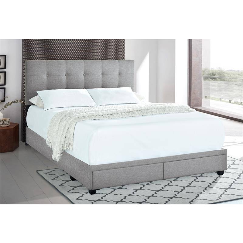 Queen Storage Bed Gray U809