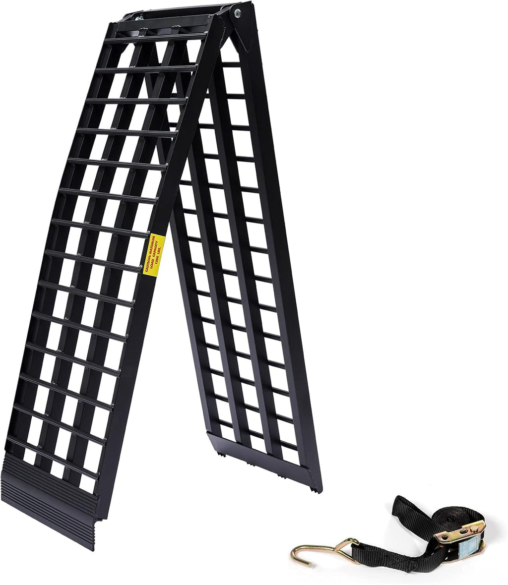 1500 lbs Capacity Portable Aluminum Folding Loading Ramp X196687