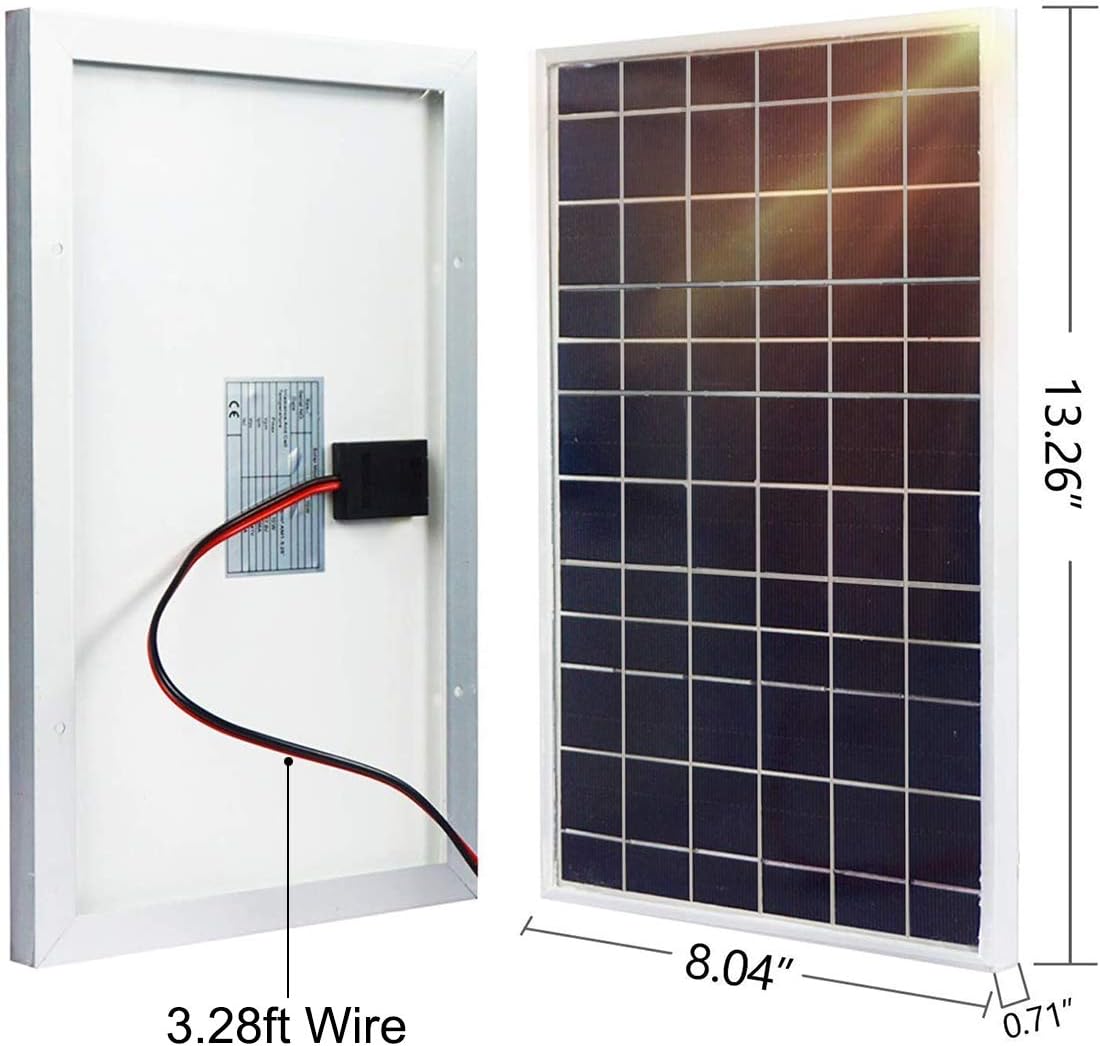 5W Solar Panel 12V PV Module Pack of 2 D514234