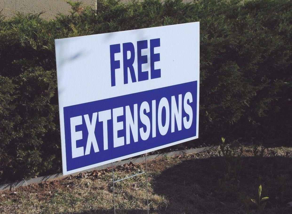 Blank Yard Signs 18x24 with h-Stakes, Box of 50 V928