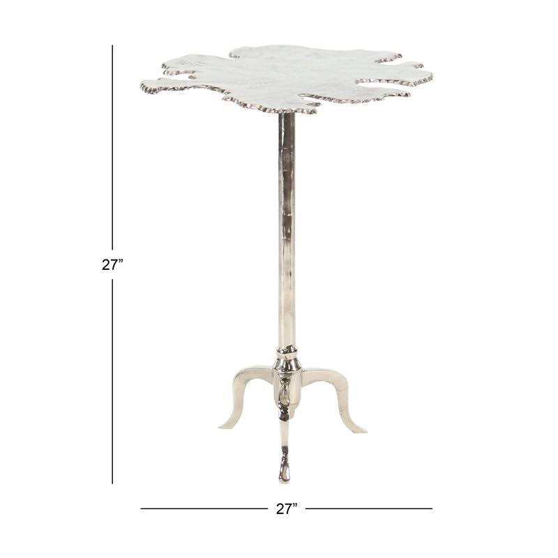 Silver Aluminum Accent Table Y875