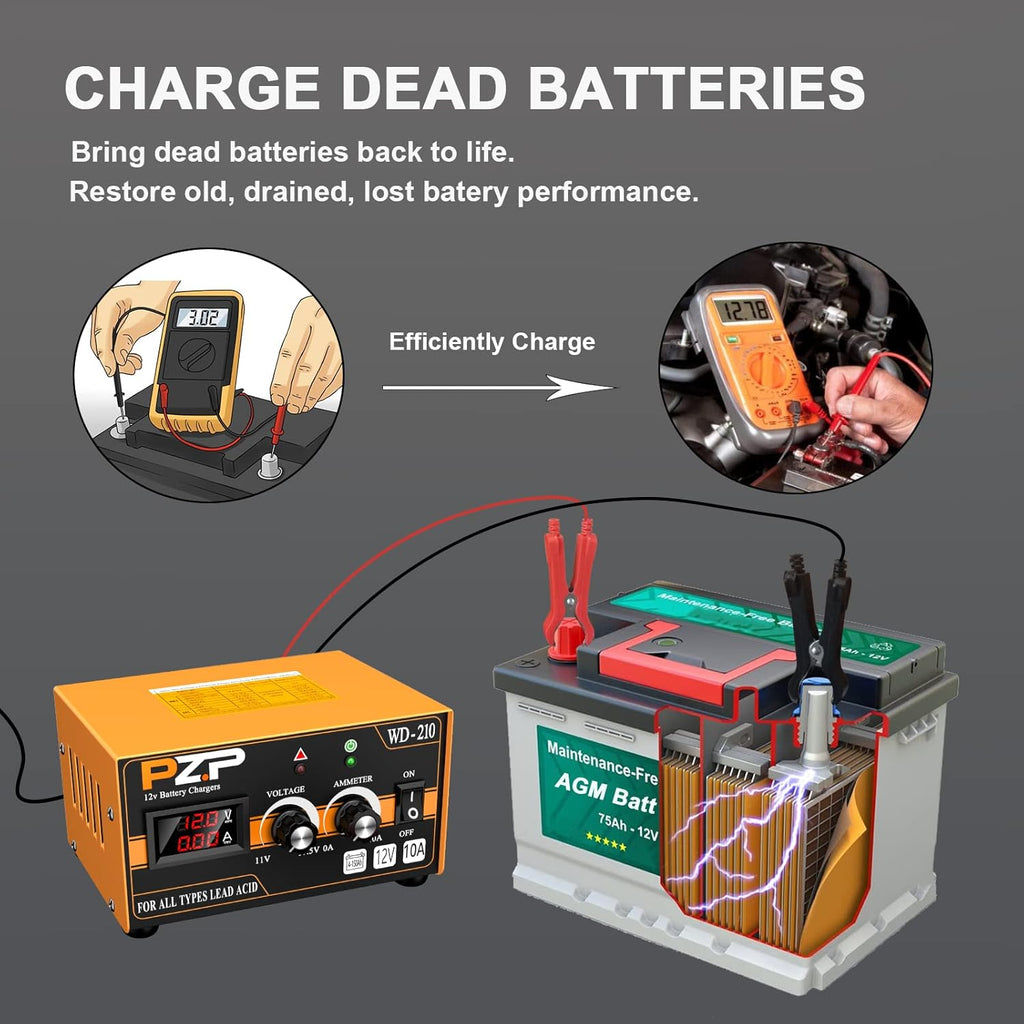 12v Automatic Battery Charger Maintainer W800
