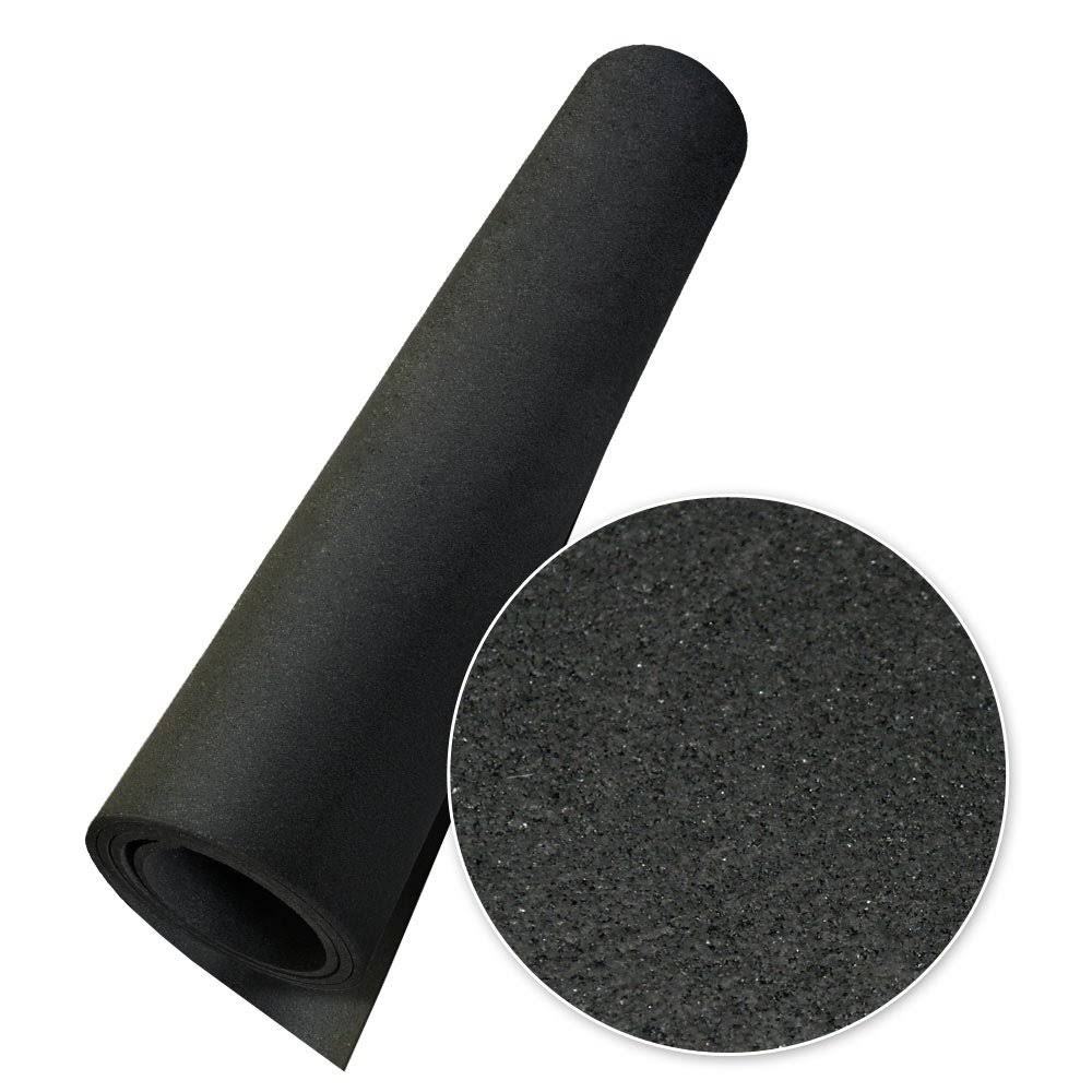Black Rubber Flooring, 3/16 in. x 4 ft. x 15 ft. Z4296