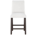 White Velvet Counter Height Barstool H460936