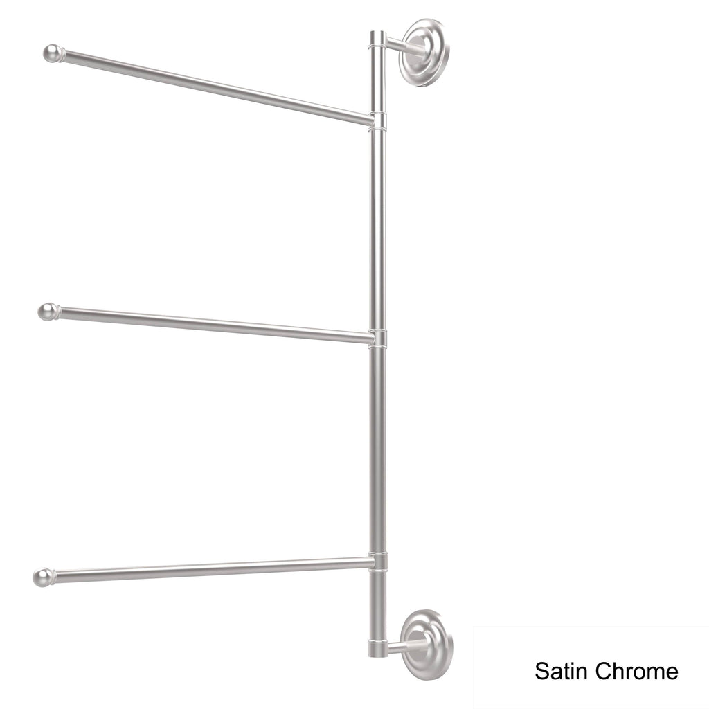 Satin Nickel 28-in Swing Arm Towel Bar F59715