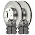 Front Wheel Bearing Hub Assembly Brake Rotor Ceramic Pad Kit J465662