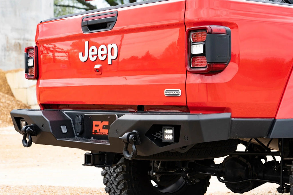 Heavy Duty Rear Bumper with LEDs Y3781