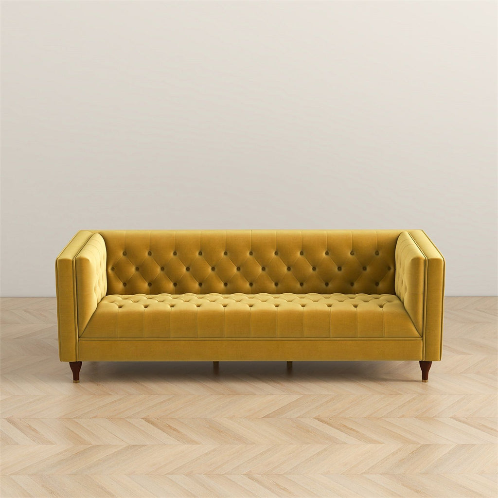 Gold Velvet Upholstered Sofa L746142