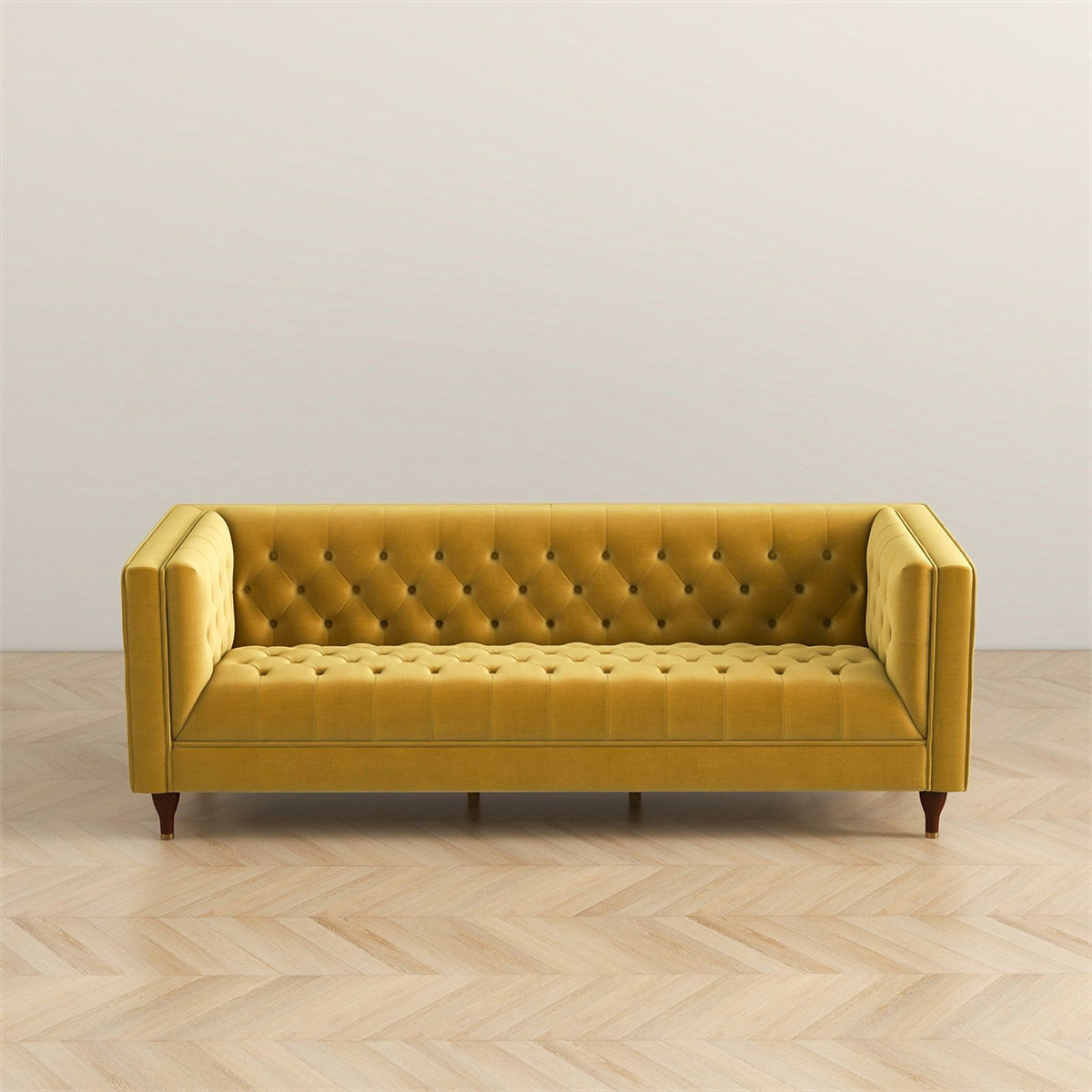 Gold Velvet Upholstered Sofa L746142