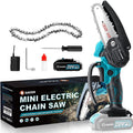 Mini Chainsaw 4 Inch Cordless Handheld Pruning Chainsaw Pack of 2 Z11330