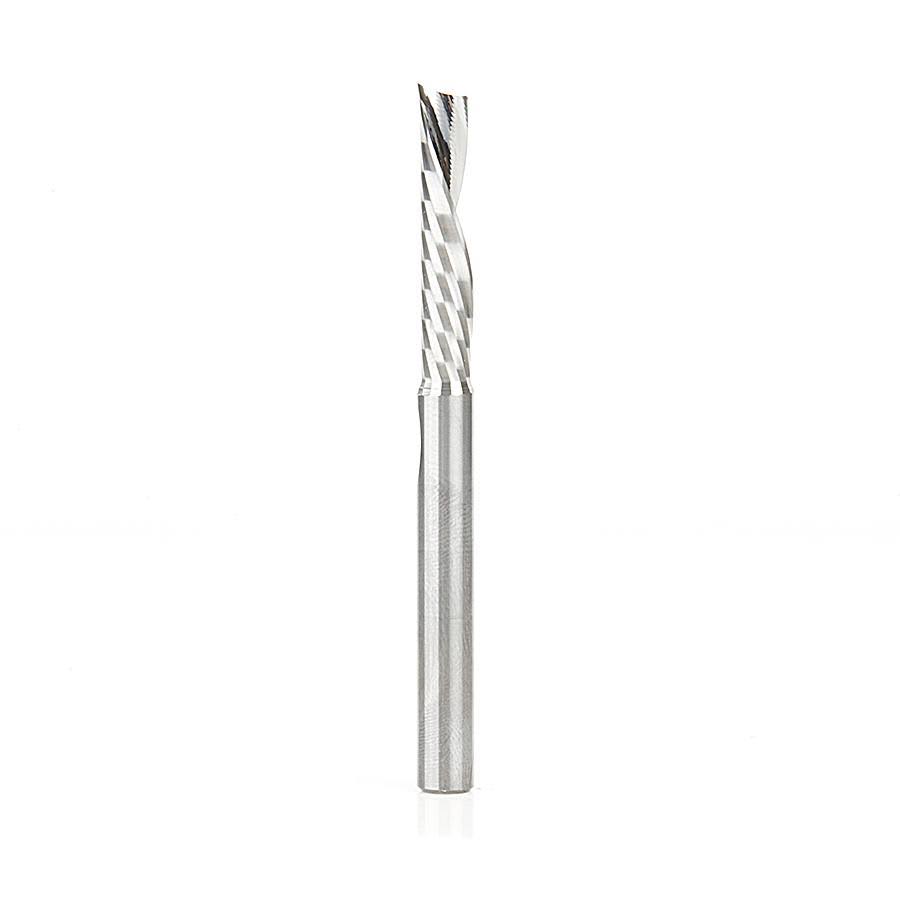 Solid Carbide CNC Spiral Flute Aluminum Cutting 1/4 Dia x 1-1/4 x 1/4 inch Shank Down-Cut E562