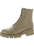 Leather Ankle Combat Boots Brown 7.5 Medium U29091