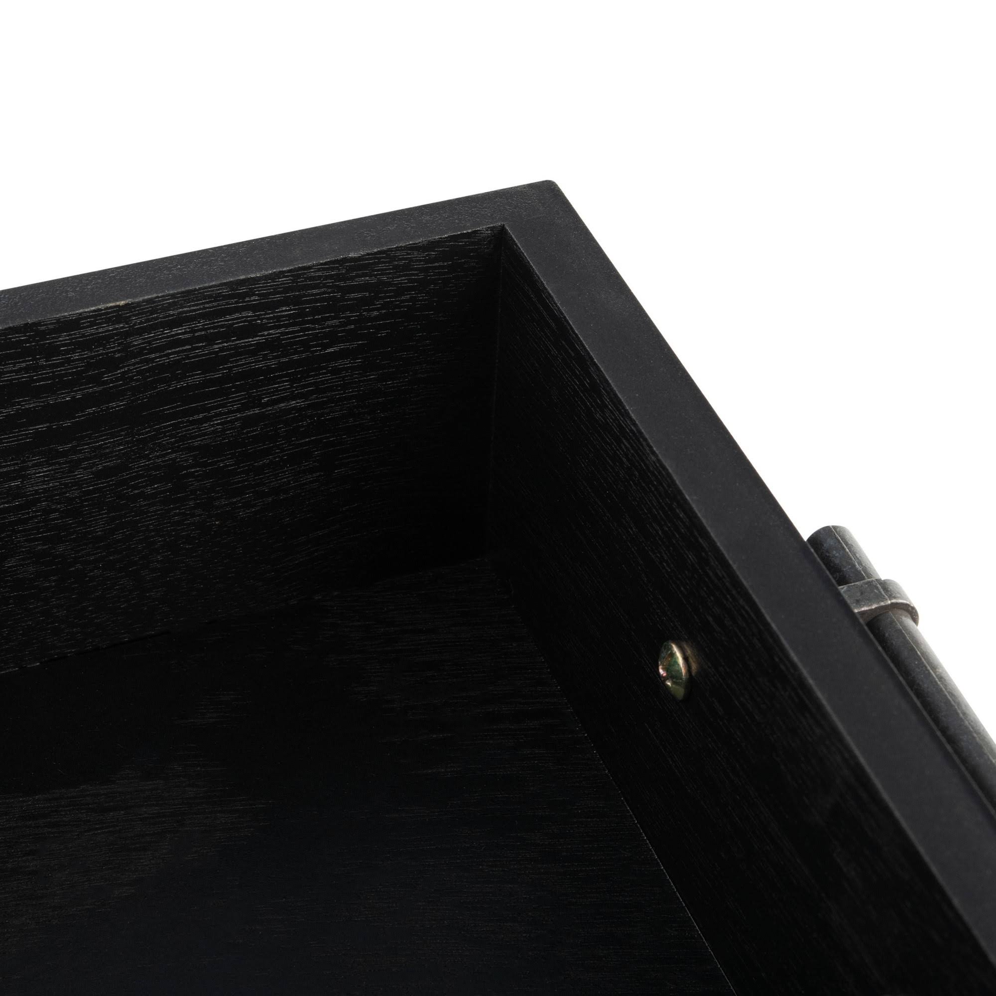 Black 3 Drawer Console Table X29384