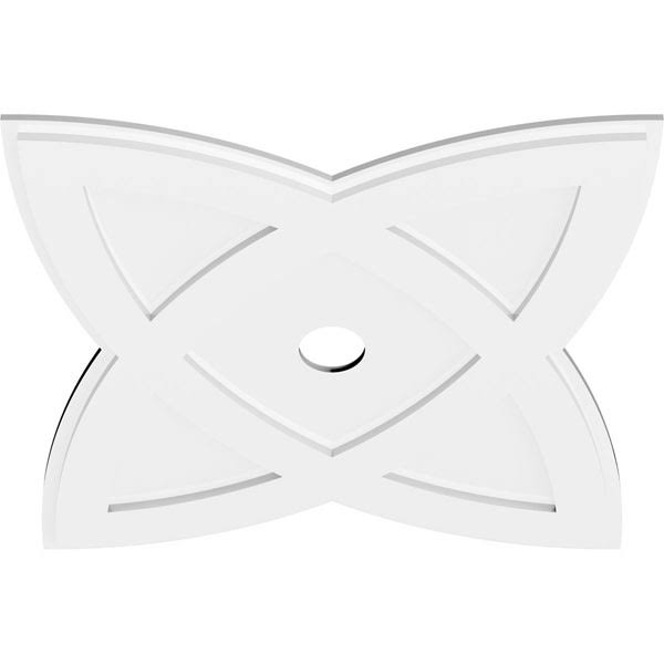 28 inchod x 3 inchid x 10 1/2 inchc x 1 inchp PVC Ceiling Medallion L5504