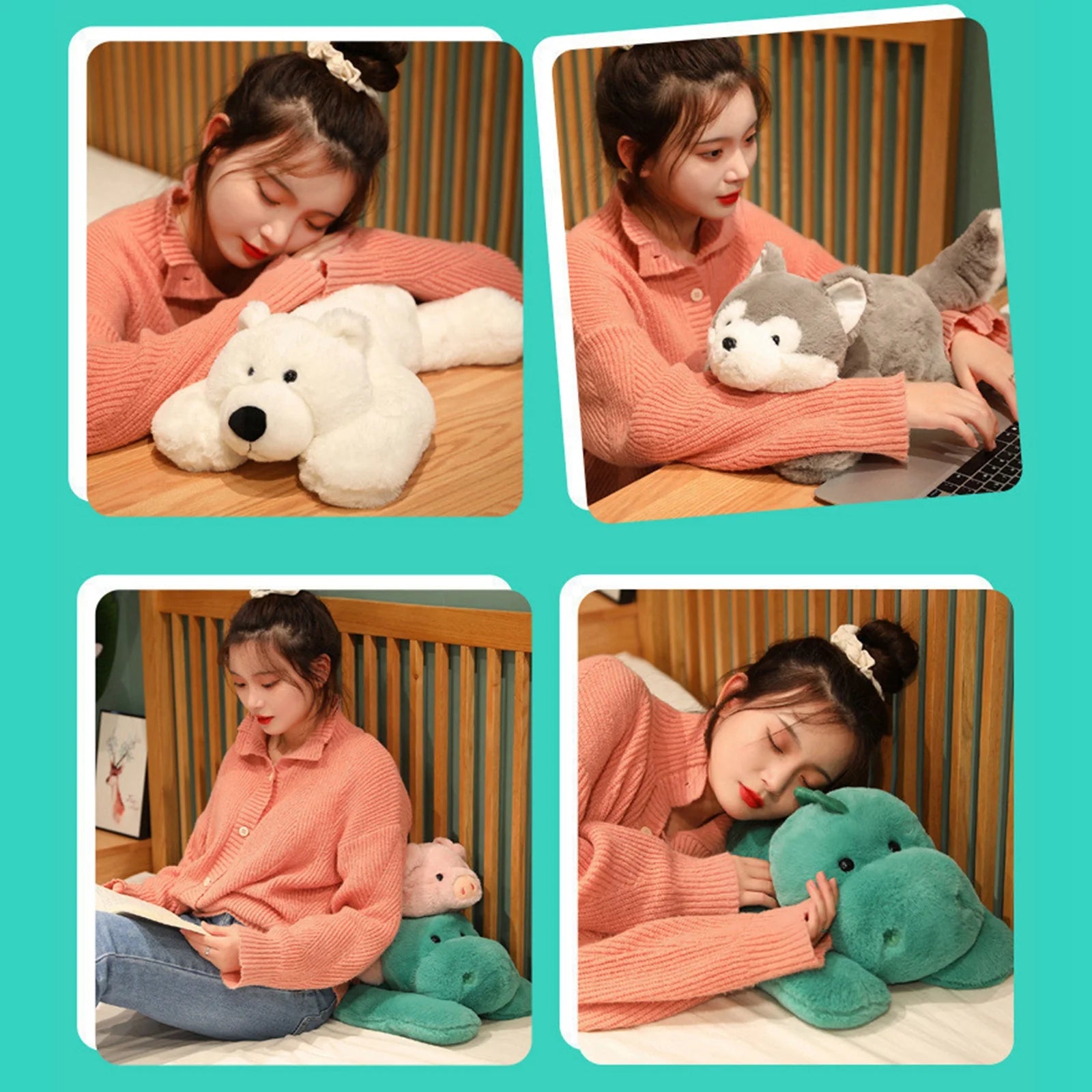 Cartoon Bear Plush Doll Stuffed Soft Toy L514