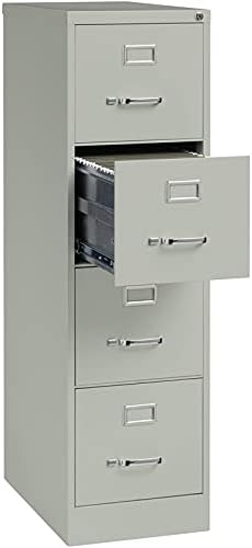 4 Drawer Light Gray Filing Cabinet Q798