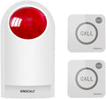 Waterproof Outdoor Emergency Strobe Siren Alarm Kit with 2 Call Buttons O9331