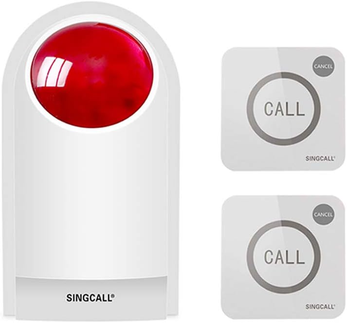 Waterproof Outdoor Emergency Strobe Siren Alarm Kit with 2 Call Buttons O9331