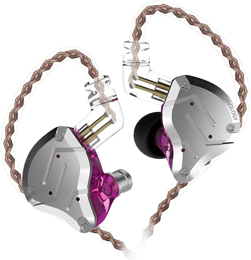 In Ear Monitor Earbuds Headphone with Detachable Cable (Black No Mic) Pack of 2 R3194