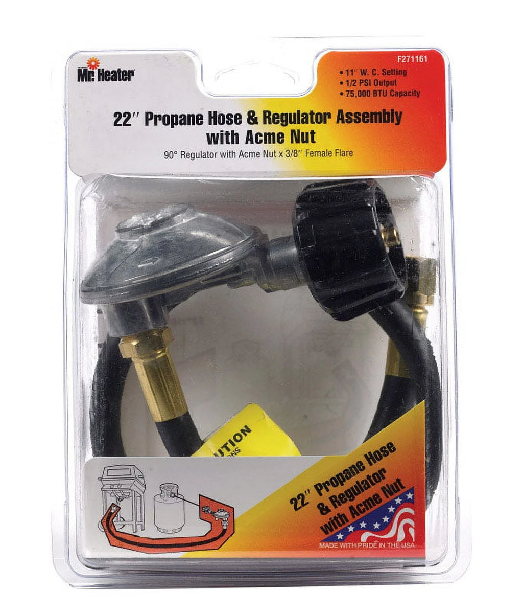 3/8 in. D X 22 in. L Brass/Plastic LP Appliance Hose Assembly N96604