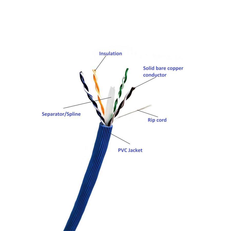 100-Meter Cat 6A UTP Bulk Cable - Blue N94176