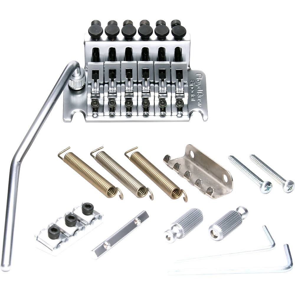 Satin Chrome Tremolo Bridge with R3 Nut T301
