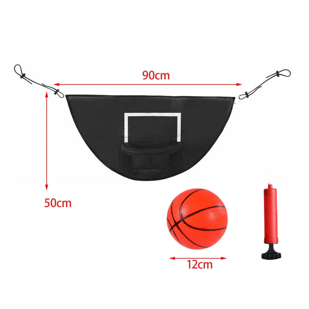 Mini Basketball Hoop for Trampoline with Enclosure Basketball Rack Sports Toys Lightweight Board Trampoline Accessories With Ball X366991