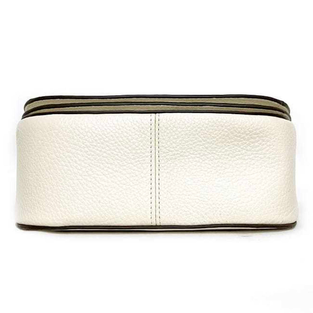 White Leather Shoulder Bag I257392