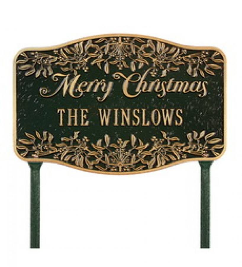Green Cast Aluminum Yard Sign M88386
