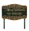 Green Cast Aluminum Yard Sign M88386