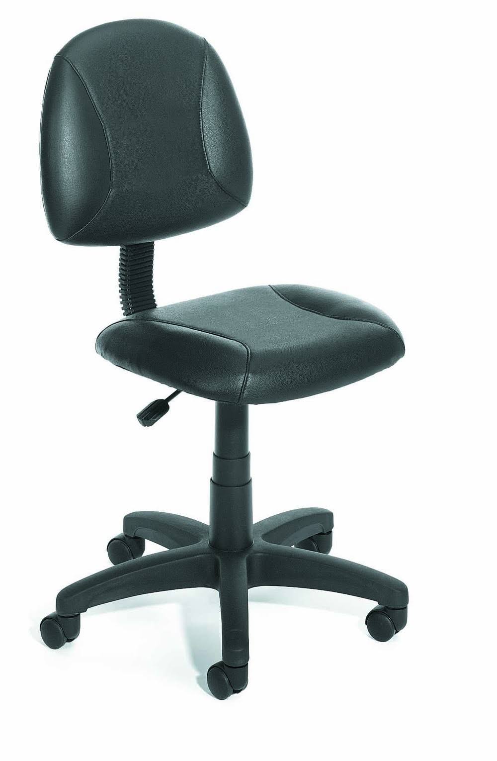 Black Leather Task Chair E73207