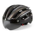 Mountain Bike Helmet Motorcycling Helmet with Back Light Detachable Magnetic Visor UV Protective L725