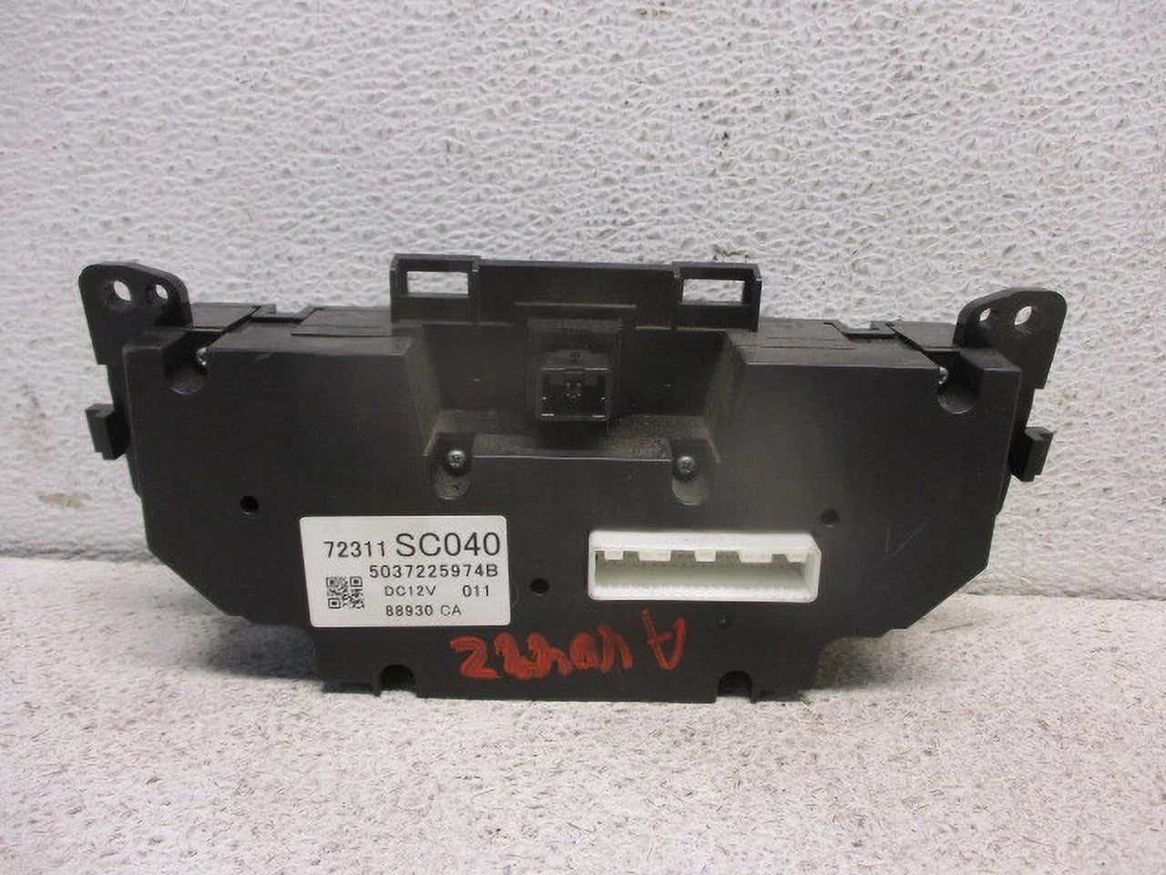 2009 Subaru Forester Heat A/C Temperature Control Unit B271