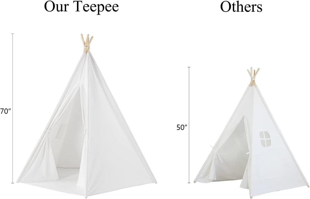 6 Feet Kids Teepee Play Tent with Carrying Bag X458