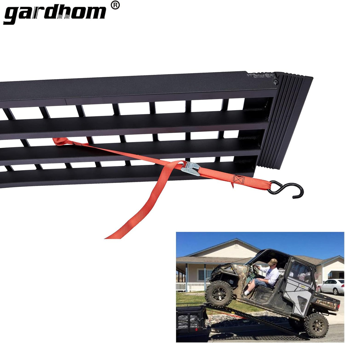 1500 lbs Capacity Portable Aluminum Folding Loading Ramp X196687
