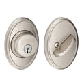 Single Cylinder Deadbolt with Satin Nickel Trim T85082