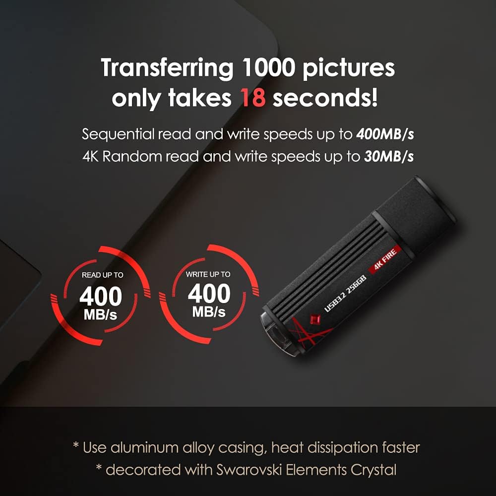 256GB USB 3.2 Solid State Flash Drive O6589