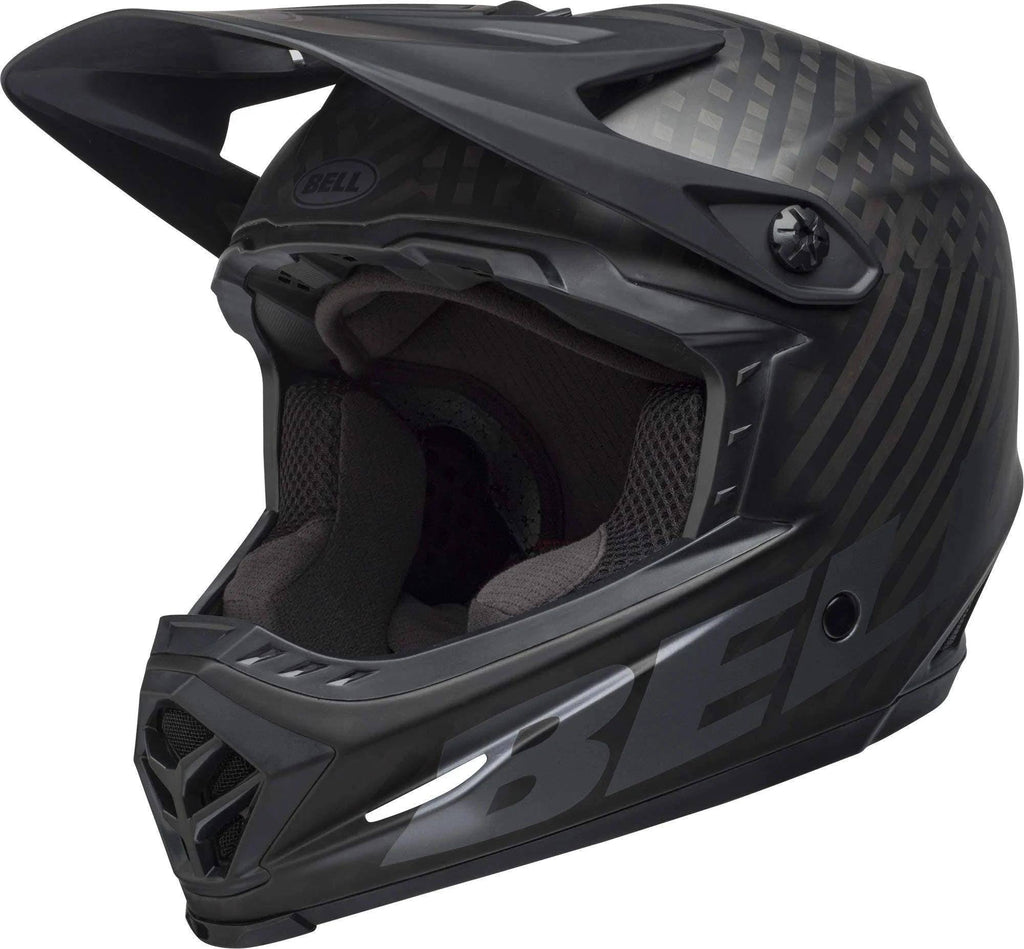 Matte Black/White Full-9 Helmet K8087