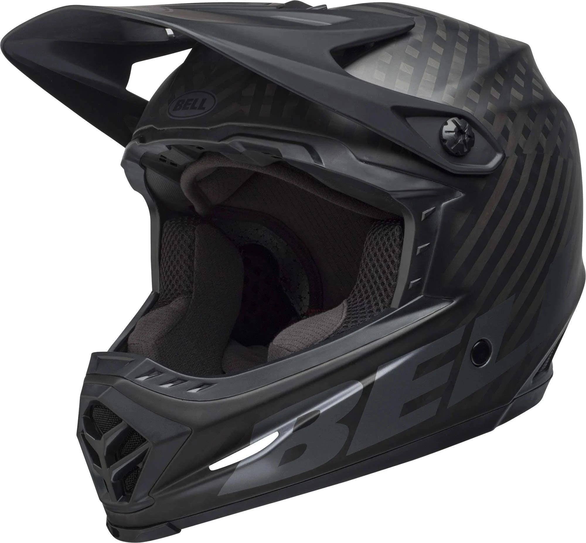 Matte Black/White Full-9 Helmet K8087