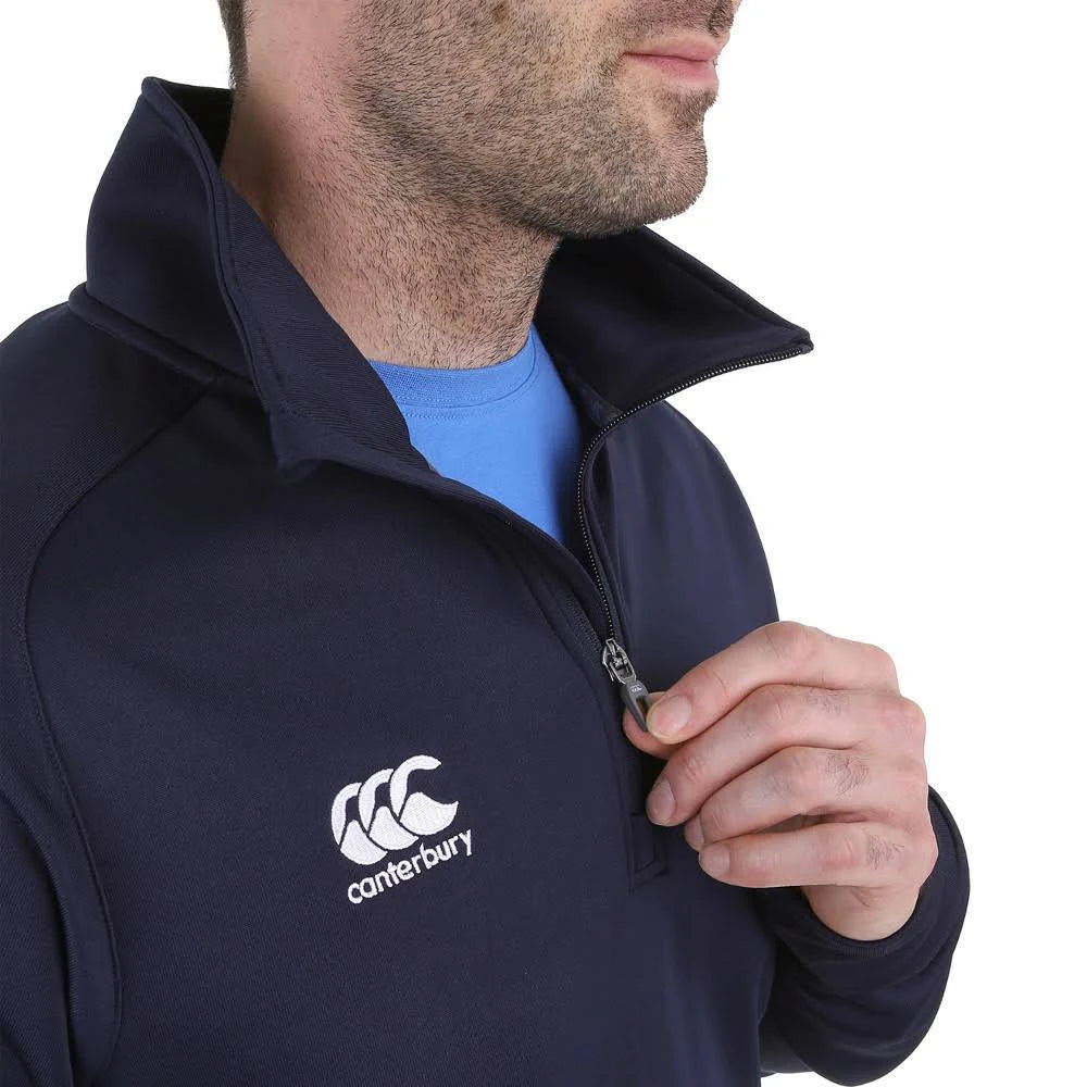 Navy 1/4 Zip Mid Layer Training Top W810