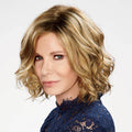 Blonde Mid-Length Wavy Lace Front Wig Z219