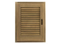 Teak Louvered Door & Frame W248