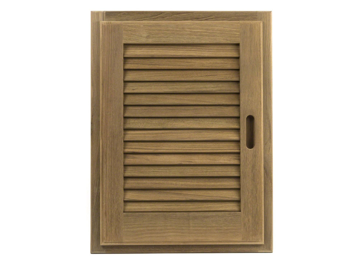 Teak Louvered Door & Frame W248
