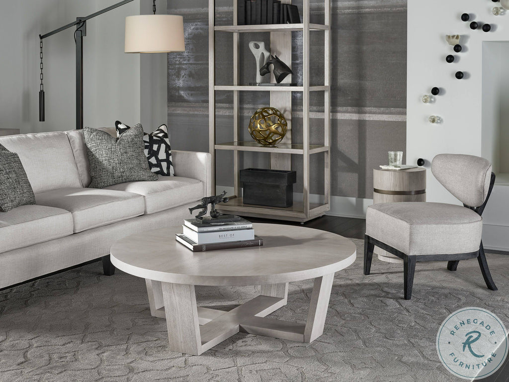 Siltstone Gray Small Round End Table Q592