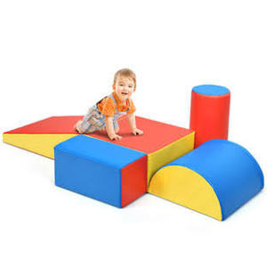 Pink 5-Piece Foam Blocks Soft Climber Play Set Z984