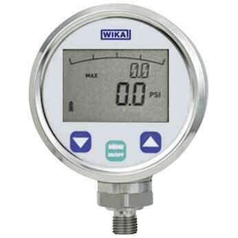 Stainless Steel Digital Gauge, 30" Hg to 29 psi, 1/4" NPT(M) T997214