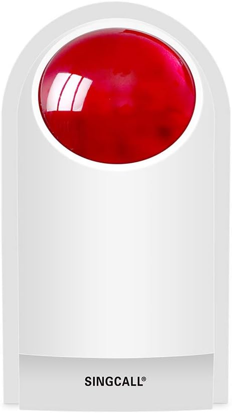 Waterproof Outdoor Emergency Strobe Siren Alarm Kit with 2 Call Buttons O9331