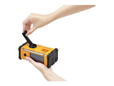 Yellow Portable Stereo Radio V5474