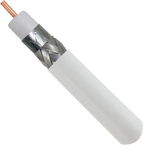 White Plenum Rated Coaxial Cable 1000ft C9916